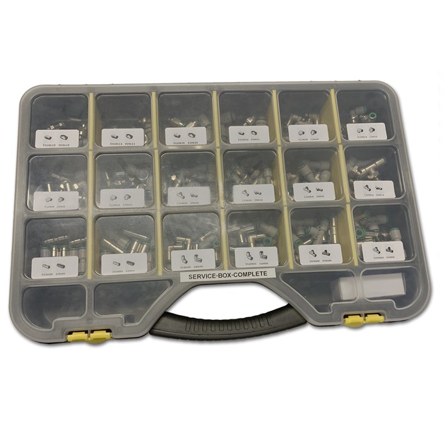 Service box komplett med kopplingar